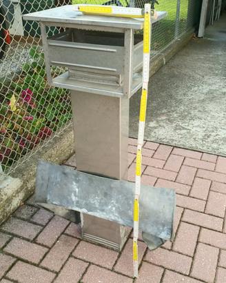 Camino in acciaio inox nuovo mai usato