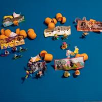 kinder sorpresa n22 pezzi vari completi cartina