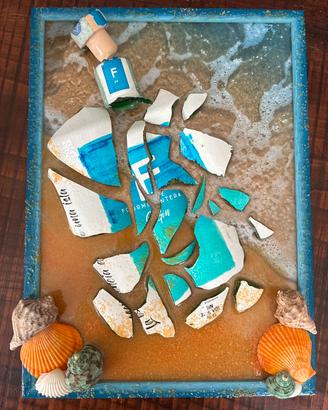 BROKEN BOTTLE ART