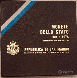 Monete dello Stato 1974 Repubblica di San Marino 