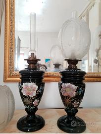 lumi antichi opaline e vetro