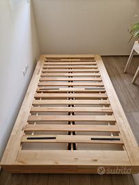 Letto in legno con 4 cassetti estraibili – 110 cm