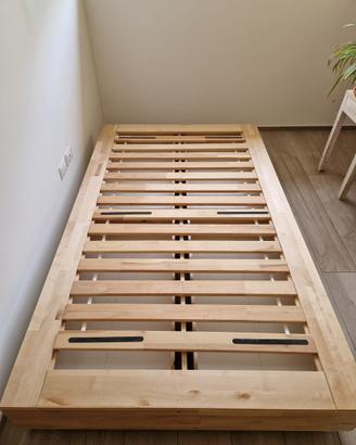 Letto in legno con 4 cassetti estraibili – 110 cm