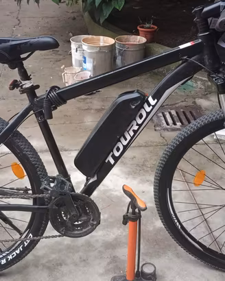 Bicicletta elettrica e batteria