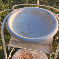 Lavabo toilette antico in ferro battuto