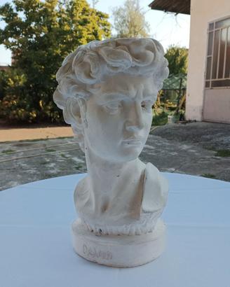 Busto in gesso “David di Michelangelo” – Scultura
