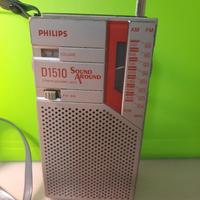 Vintage Philips D-1510 Ricevitore portatile grigio