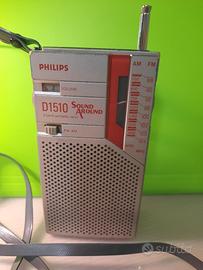 Vintage Philips D-1510 Ricevitore portatile grigio