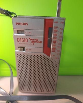 Vintage Philips D-1510 Ricevitore portatile grigio