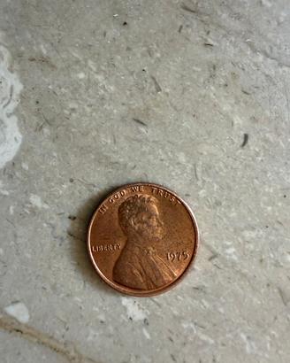 Moneta Lincoln Penny (One Cent LIBERTY -1975)