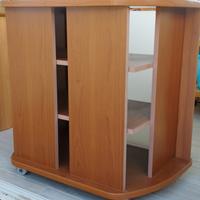 come nuovo, porta TV con ruote e contenitore 