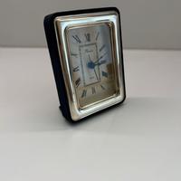 Orologio da tavolo con cornice in argento 925