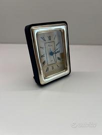 Orologio da tavolo con cornice in argento 925