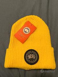 Berretto lana goose giallo canarino