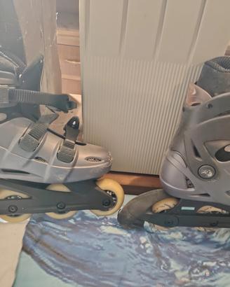 Coppia Roller Blade + Paramani e Ginocchiere
