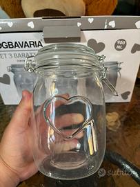 Set da 3 barattoli in vetro DGBAVARIA o singoli