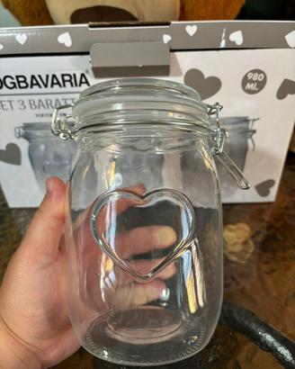 Set da 3 barattoli in vetro DGBAVARIA o singoli