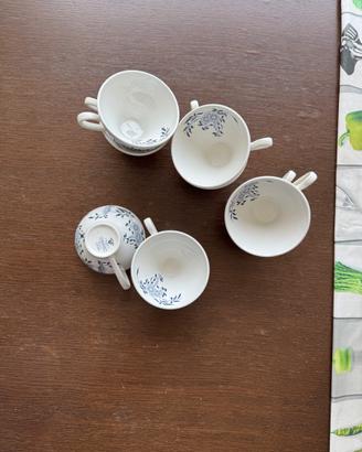 Set di 8 tazze da thé ceramica italiana Laveno