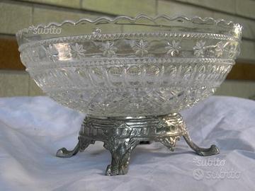 Alzatina antica in vetro cristallo Liberty