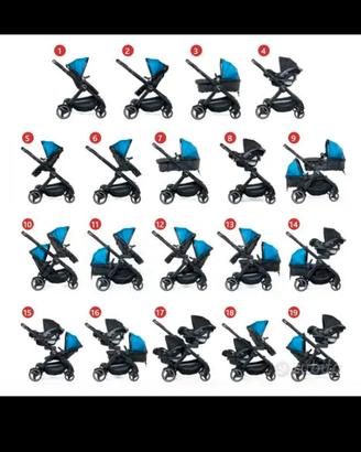 passeggino gemmellare chicco fully twin