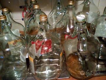 Lotto 10 boccioni vetro, dame da 5lt