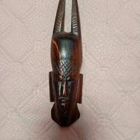 maschera africana ornamentale in ebano 