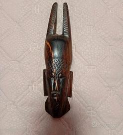 maschera africana ornamentale in ebano 