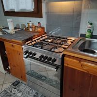 Cucina Hotpoint Ariston 60x60 inox 4 fuochi a gas