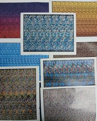 Lotto 16 stereogrammi 3D anni '90 – formato 28×22