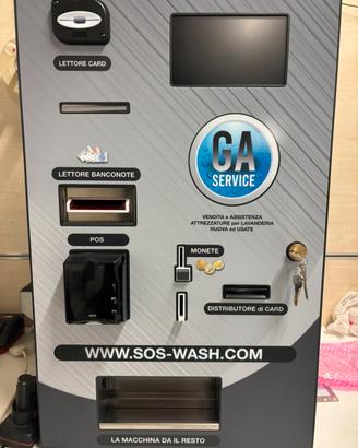 Cassa centralizzata per lavanderie self service