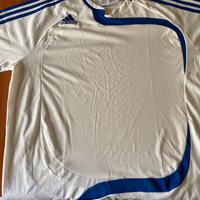 Maglia adidas bianca/blu