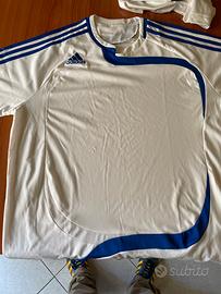 Maglia adidas bianca/blu