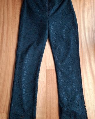 Pantaloni in pizzo neri 42