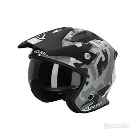 casco jet Acerbis Aria nero grigio opaco