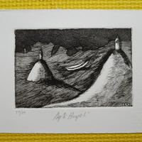 Daniele Degli Angeli - acquaforte (12x17,5), 1983