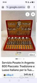 Posate di argento 800