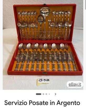 Posate di argento 800