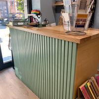 bancone negozio legno