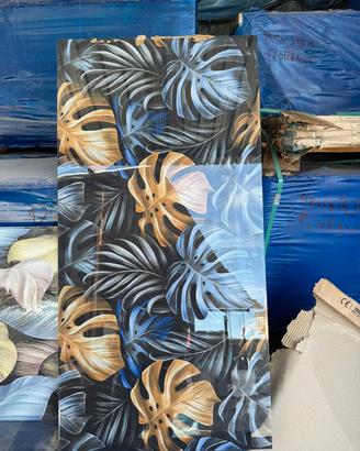 piastrella 60 x 120 fiori 3d gres porcellanato 