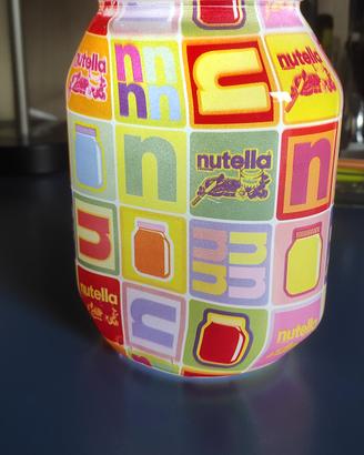 lampada barattolo Nutella con luce Led