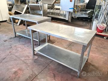 2 tavoli per cucine industriali usati