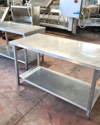 2 tavoli per cucine industriali usati