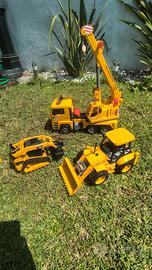 Lotto mezzi da cantiere Bruder + CAT + JCB 