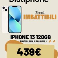 IPHONE 13 128GB NUOVO -COLORI: BIANCO E MEZZANOTTE