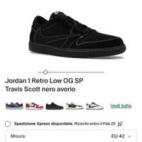 Air jordan low trevis scott black phantom