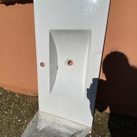 Lavandino in ceramica bianca