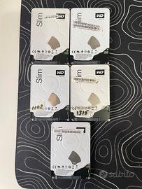 1 hard disk 2.5 WD10SPCX  SLIM 1TB ricondizionati