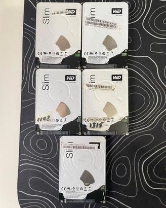 1 hard disk 2.5 WD10SPCX  SLIM 1TB ricondizionati