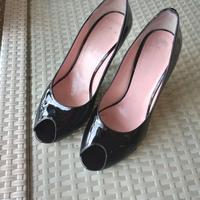 SCARPE DONNA PELLE LUCIDA COME NUOVE N.39 ALTE