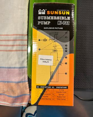Pompa sommersa per acquari